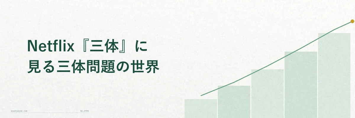 三つの太陽を持つ架空の惑星系をイメージしたSF的なイラスト