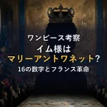 【ワンピース考察】イム様の正体はマリーアントワネット？16の数字とフランス革命に隠された衝撃の伏線