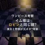 イム様の正体はロビンと同じ顔？「美女と野獣」オマージュ考察