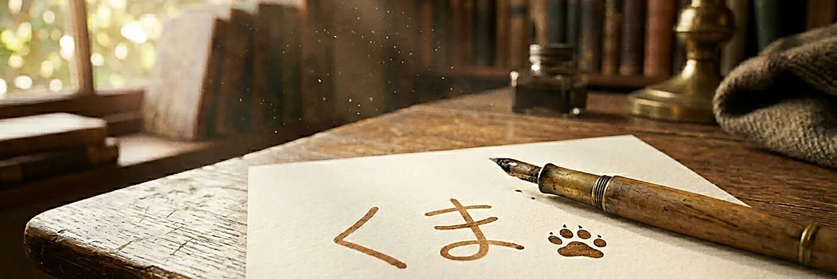 「熊」ではなく「くま」。ひらがな表記に込められた深い意味