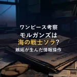 【ワンピース考察】モルガンズの正体は海の戦士ソラ？嫉妬が生んだ情報操作の真実を徹底解説