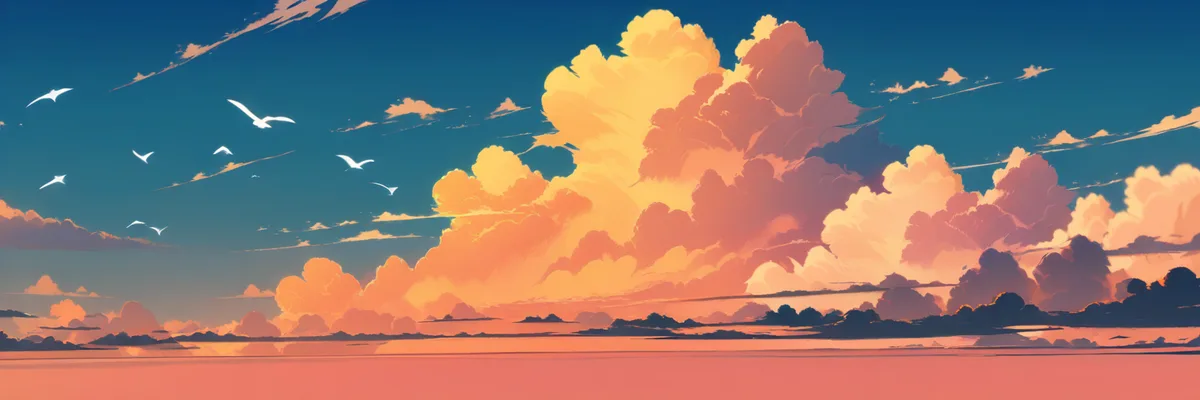太陽の光を背に笑うルフィのシンボリックなイラスト