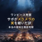【徹底考察】サボがメラメラの実を継いだ本当の意味