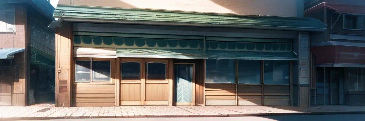 映写機とディレクターズチェアが並ぶ映画撮影現場のイラスト。監督についての解説イメージ。