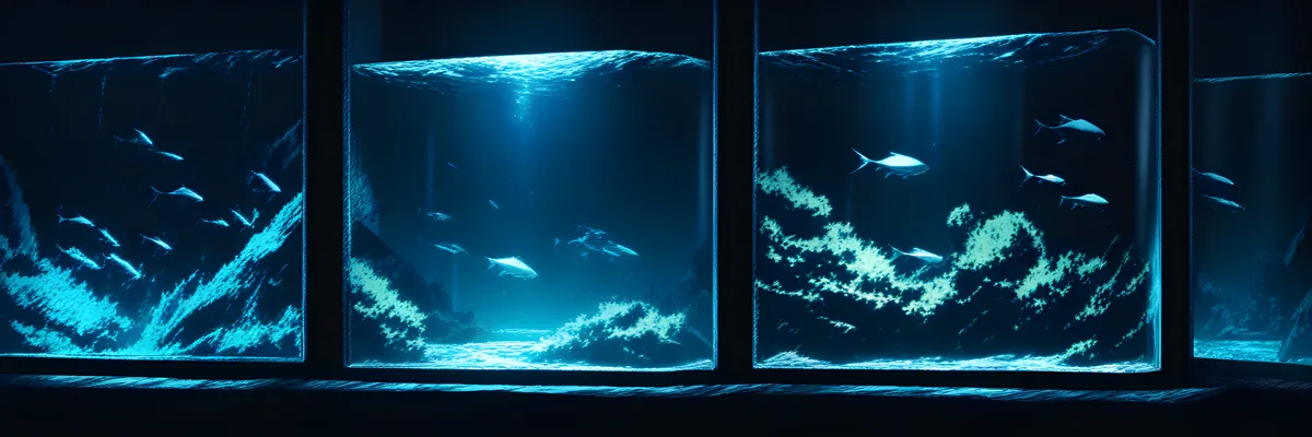 冷たい熱帯魚のポスターが持つ独特の存在感のイメージ